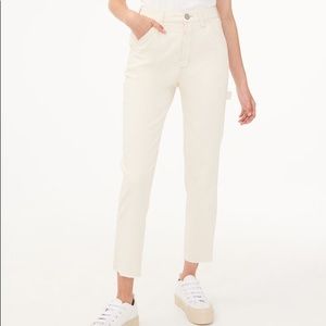 Aeropostale White Denim Carpenter Pants